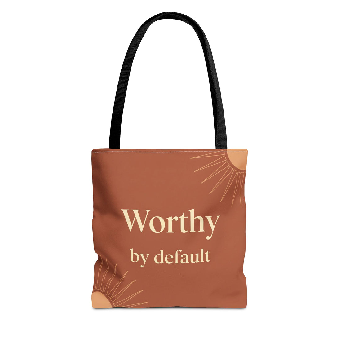 Worthy by Default – Affirmation Tote Bag