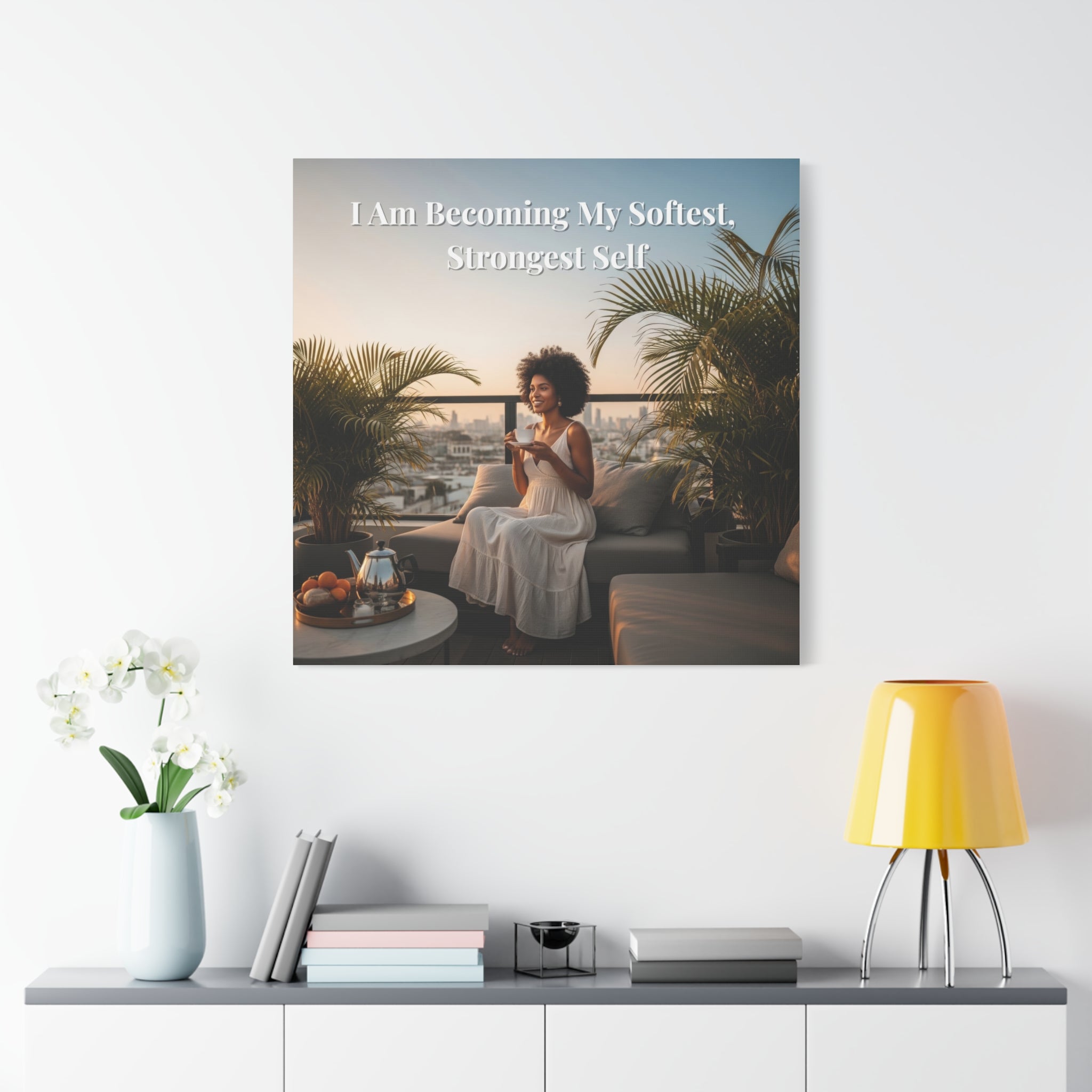 I Am Becoming My Softest, Strongest Self Wall Art
