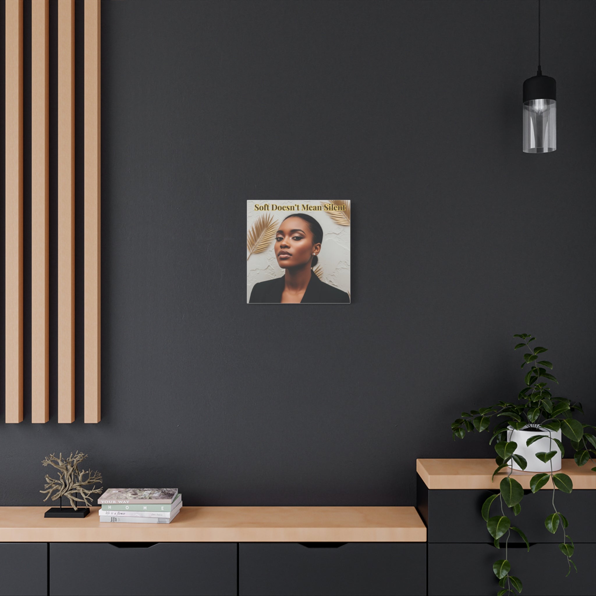 Soft Doesn’t Mean Silent Wall Art for Black Women | The Soft Reign

