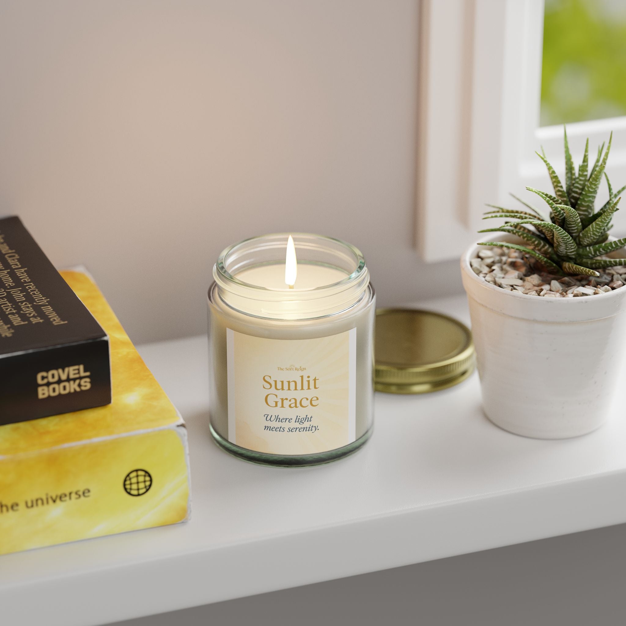 Sunlit Grace Mango Coconut Candle for Black Women | The Soft Reign

