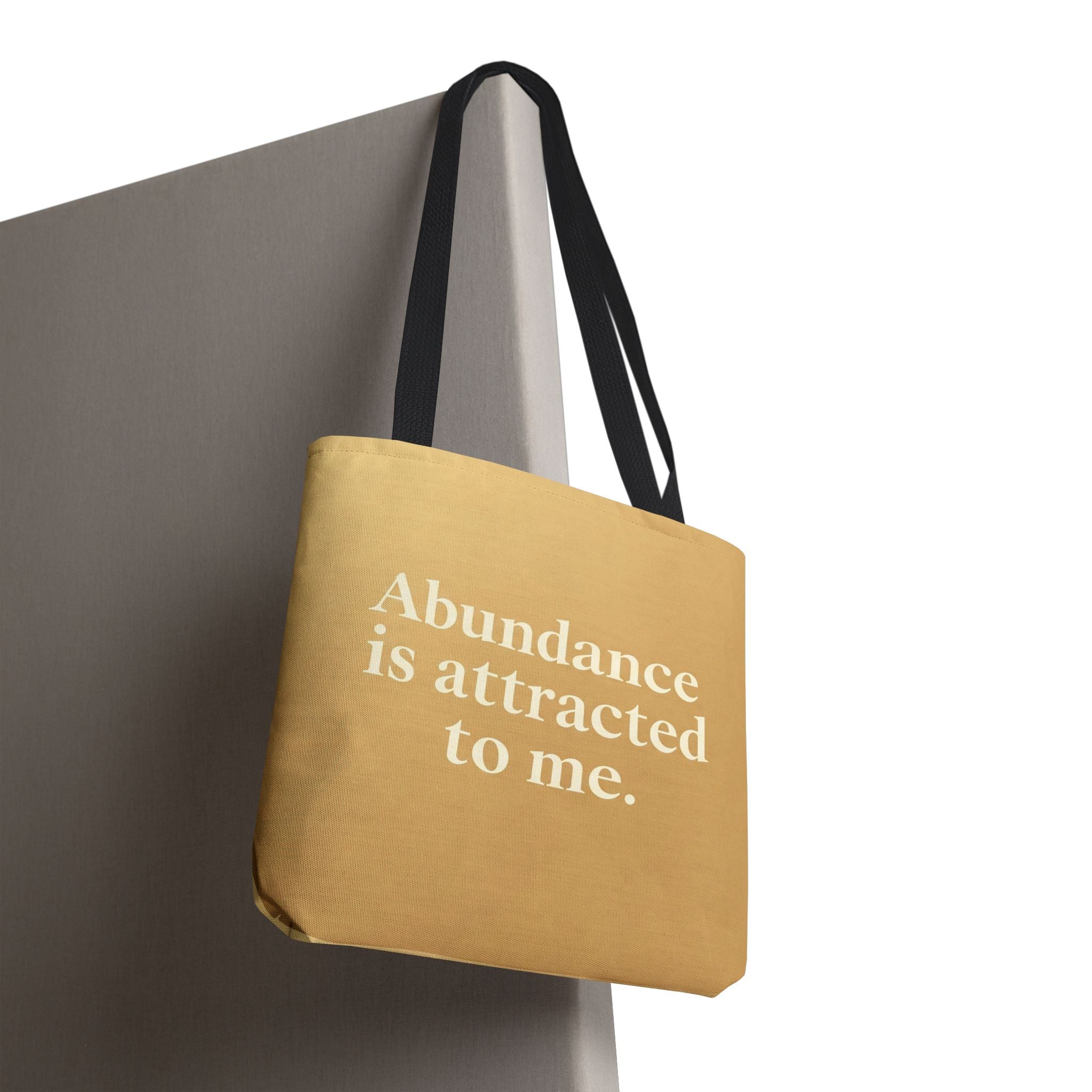 Abundance Is Attracted to Me Tote Bag for Black Women | The Soft Reign

