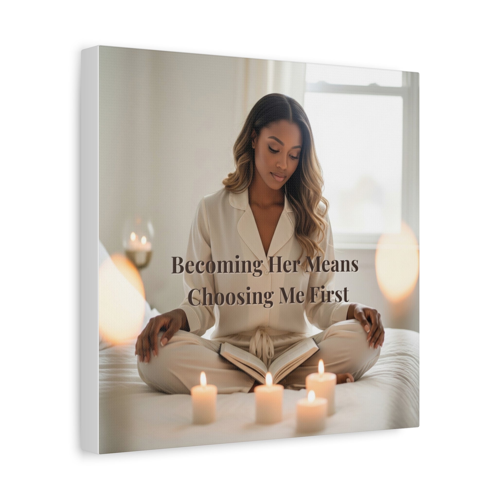 Becoming Her Means Choosing Me First Wall Art