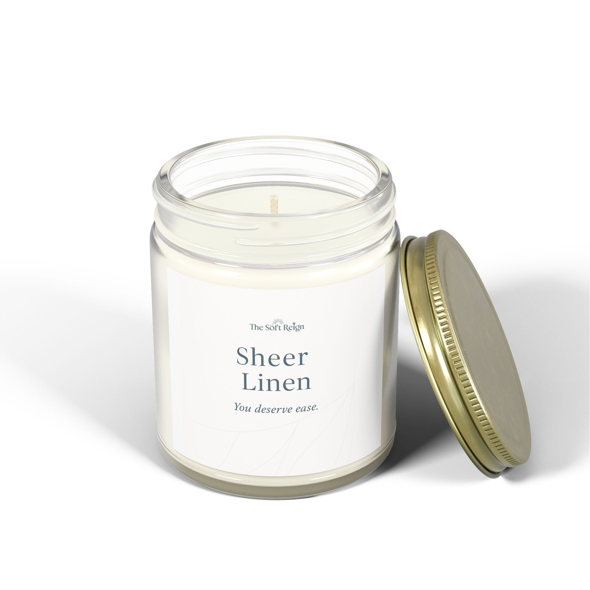 Sheer Linen Candle – Cashmere Musk
