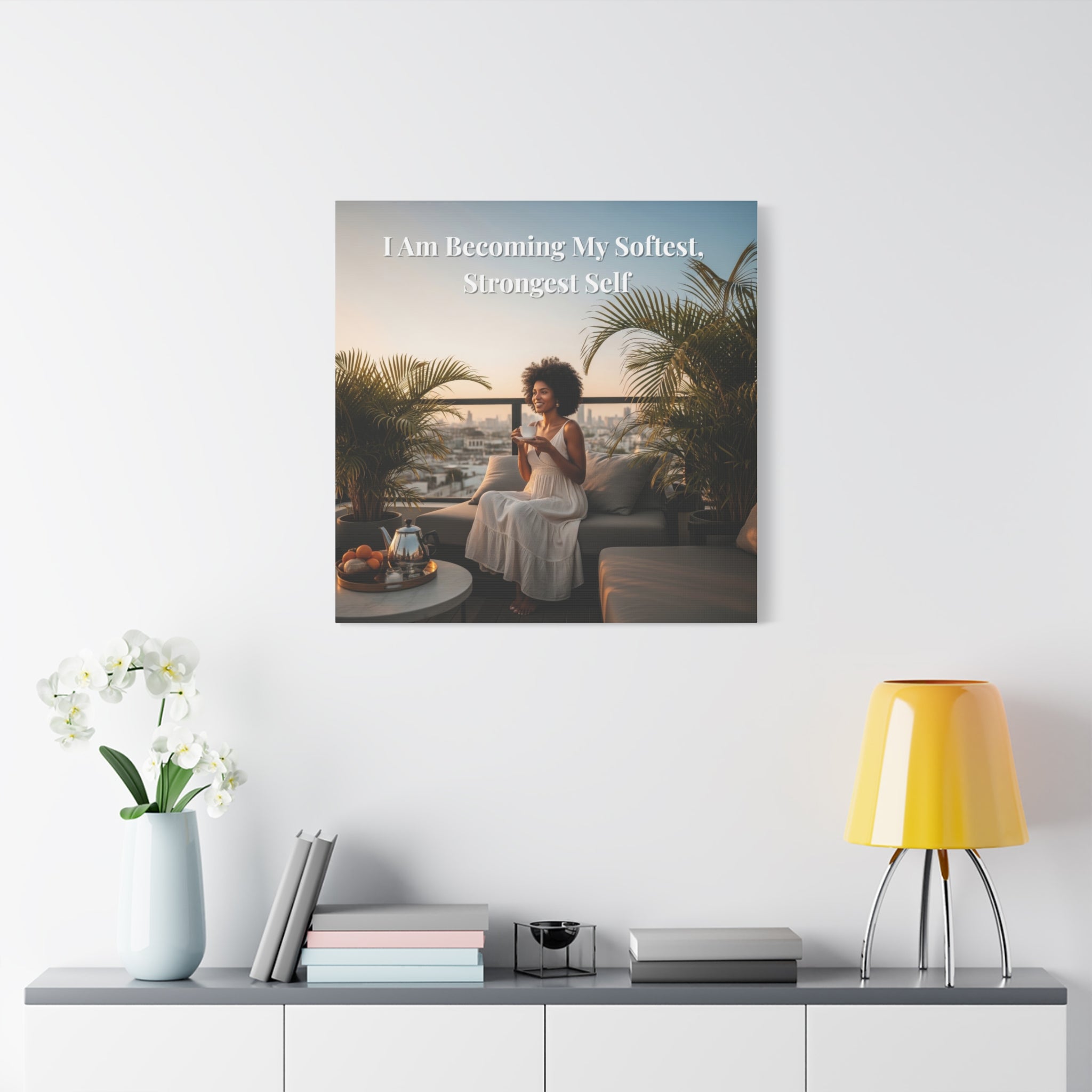 I Am Becoming My Softest, Strongest Self Wall Art