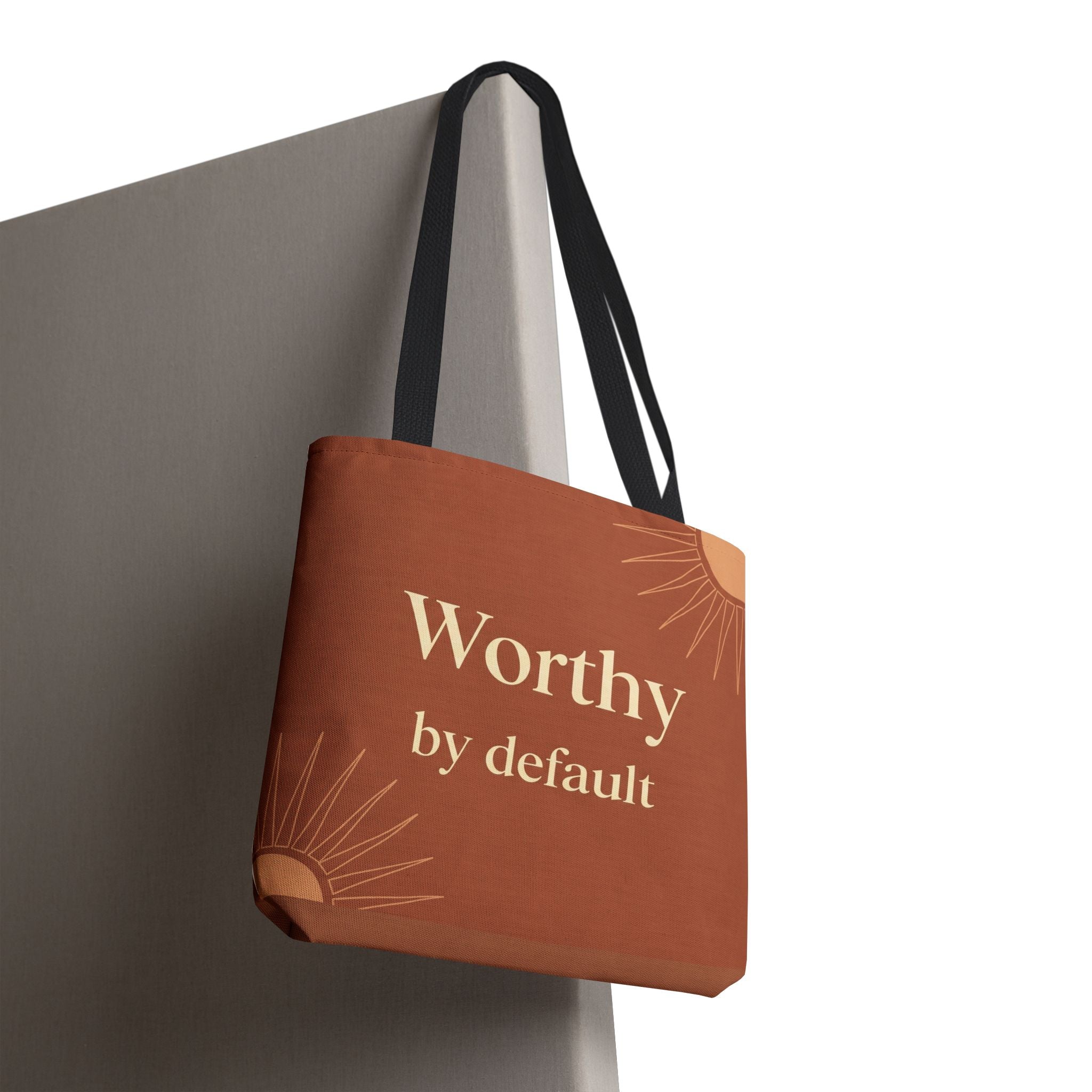 Worthy by Default Affirmation Tote Bag for Black Women | The Soft Reign