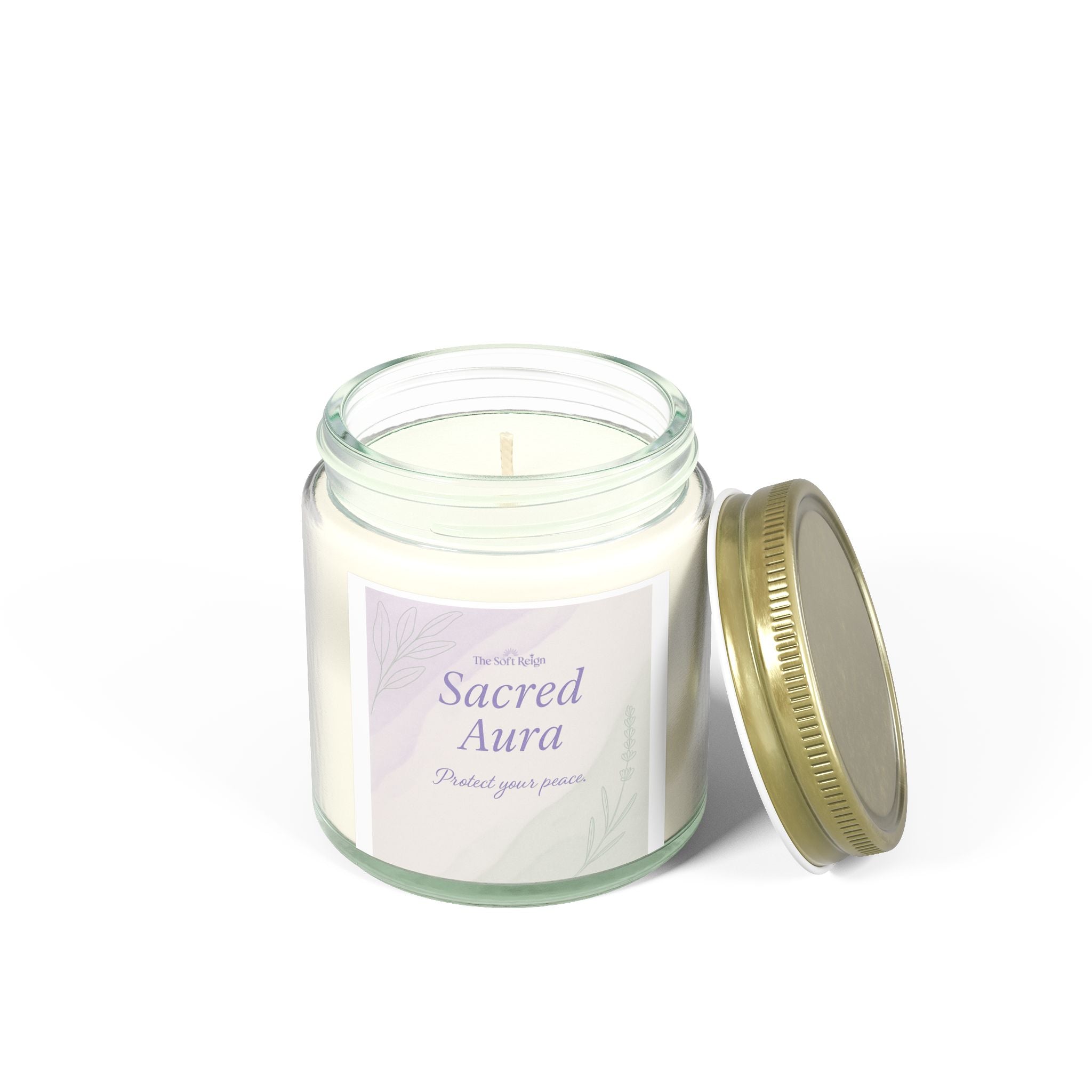Sacred Aura Lavender Candle for Black Women | The Soft Reign

