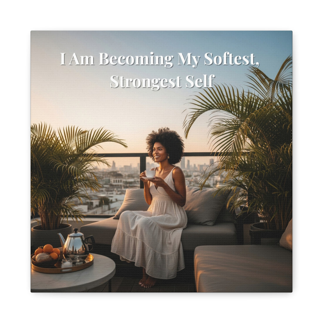 I Am Becoming My Softest, Strongest Self Wall Art