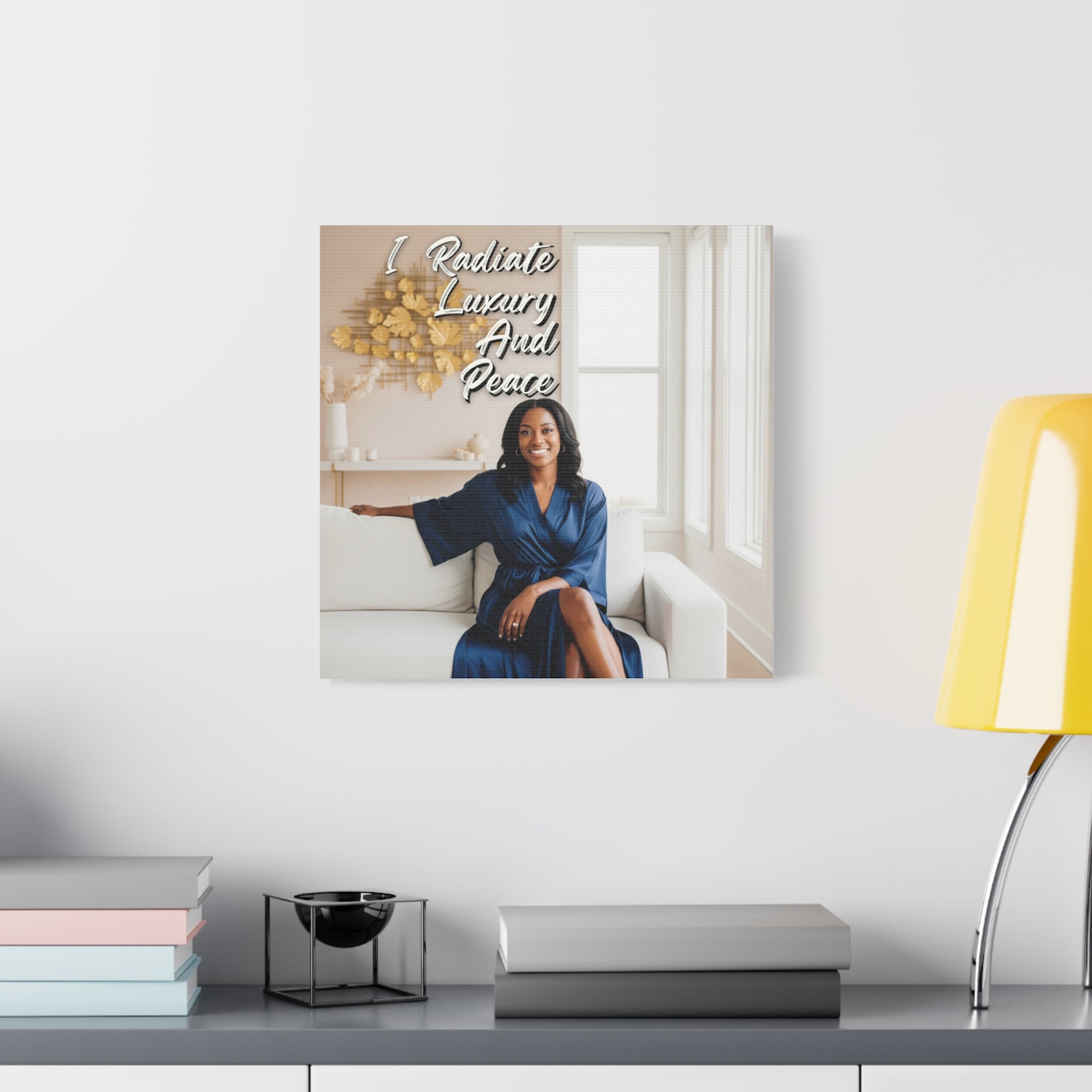 I Radiate Luxury and Peace Wall Art for Black Women | The Soft Reign


