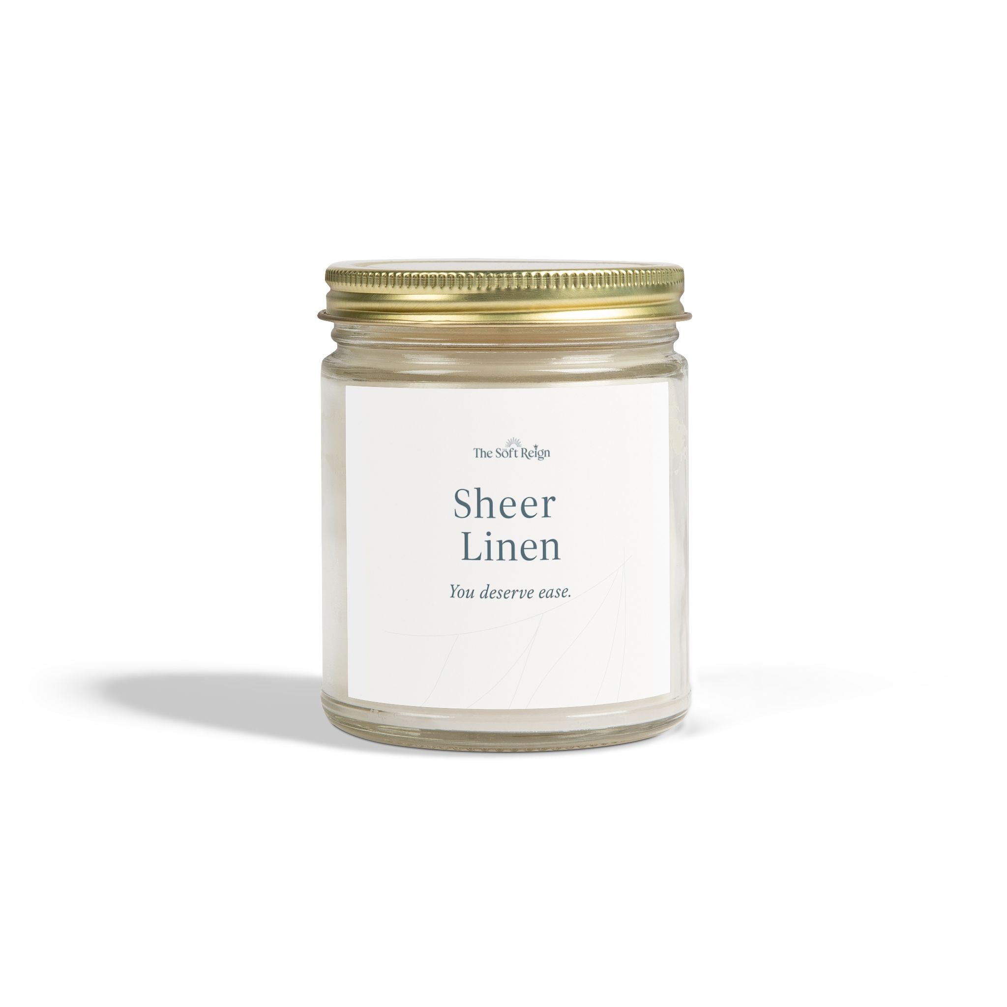Sheer Linen Cashmere Musk Candle for Black Women | The Soft Reign

