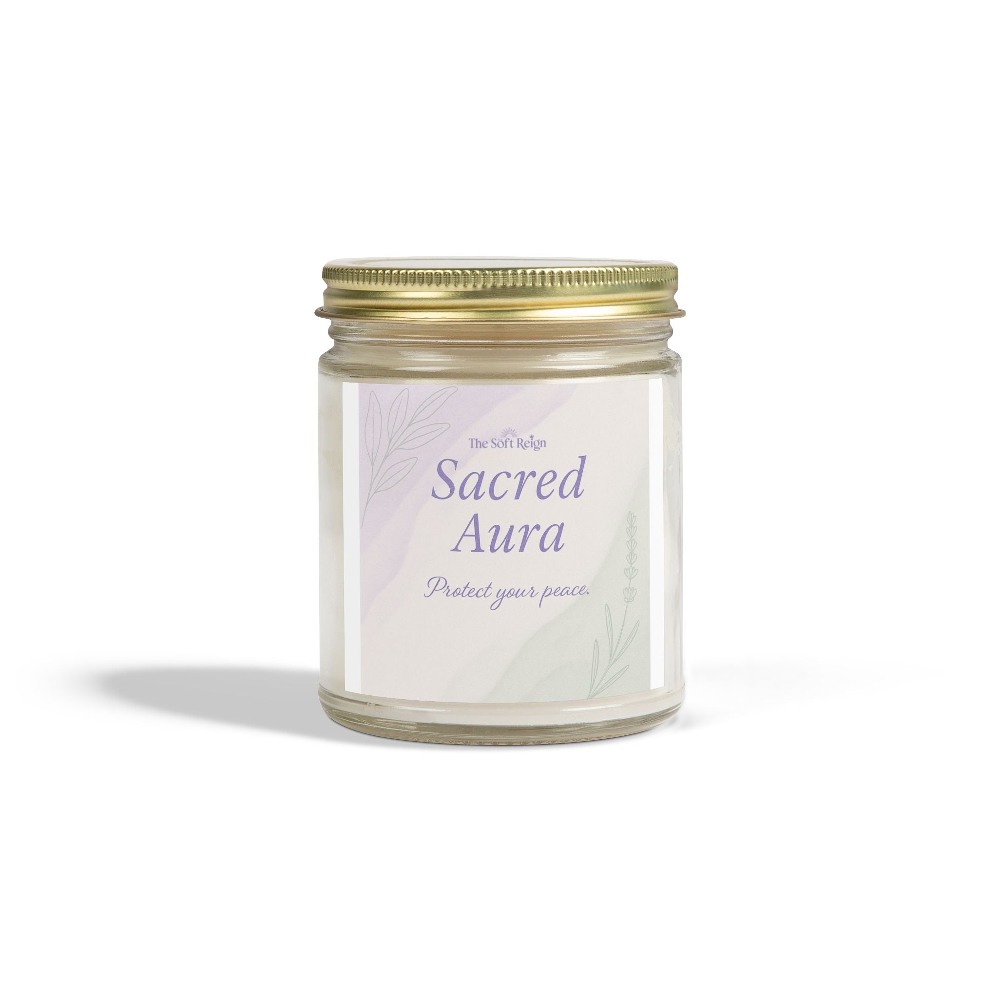 Sacred Aura Lavender Candle for Black Women | The Soft Reign

