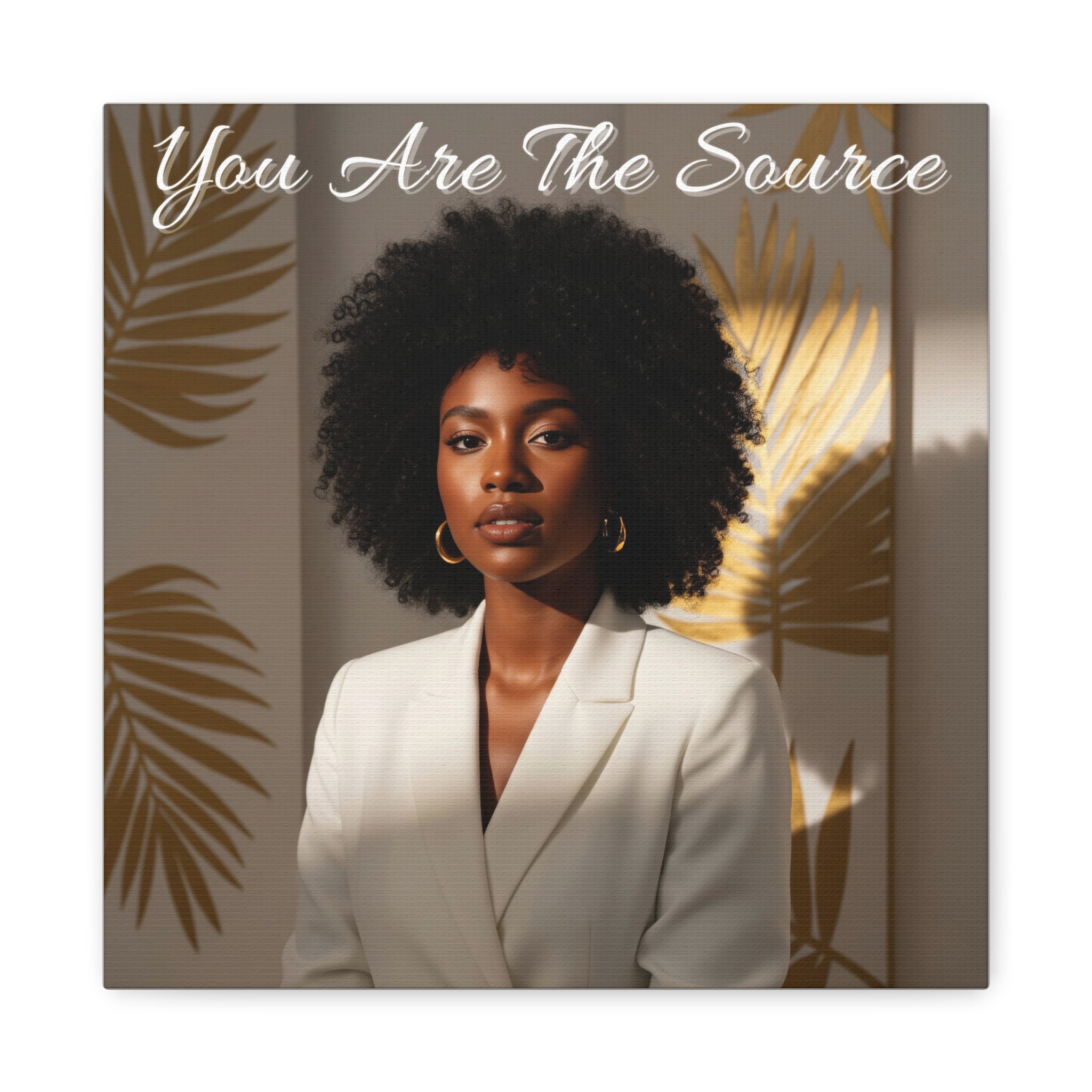 You Are the Source Wall Art for Black Women | The Soft Reign

