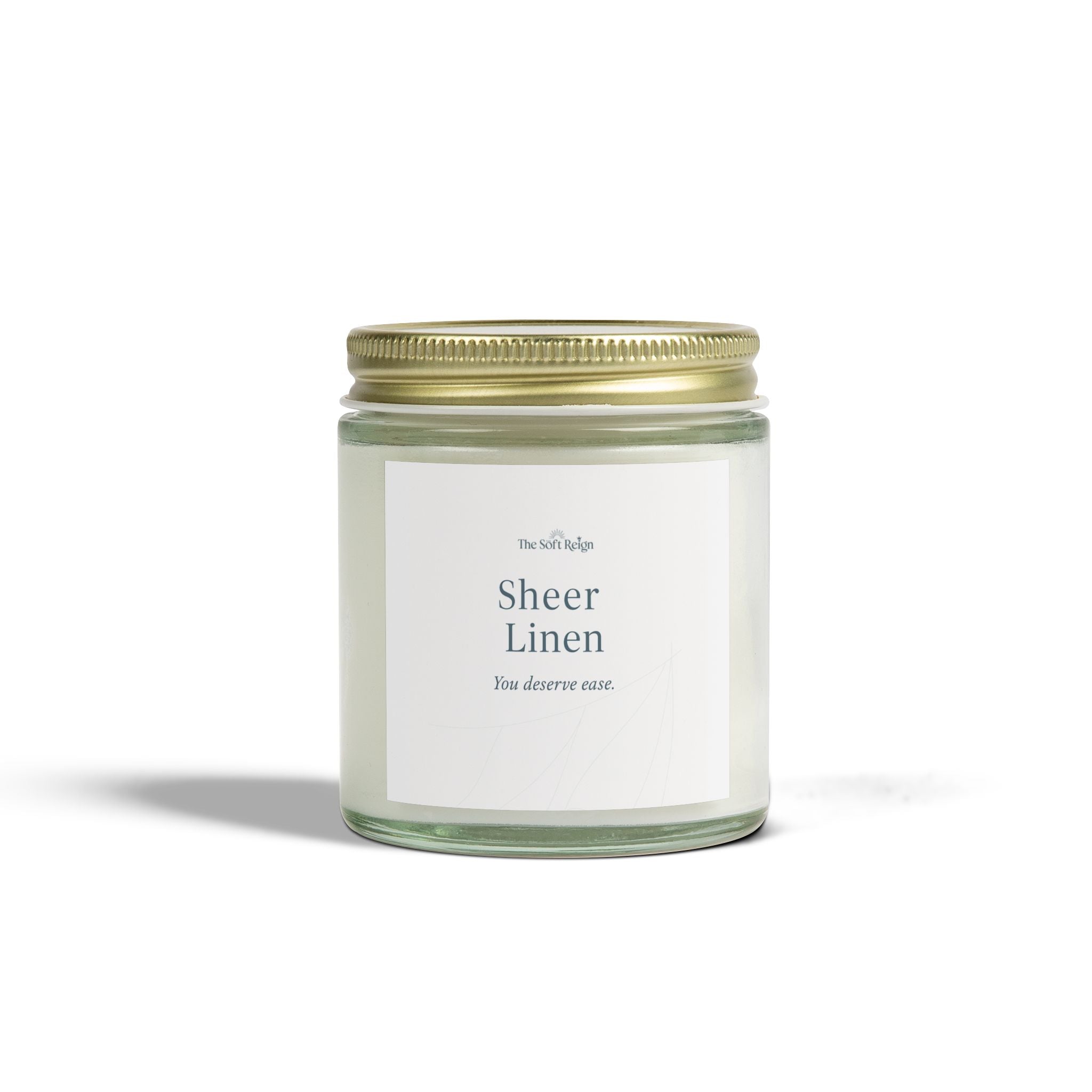 Sheer Linen Cashmere Musk Candle for Black Women | The Soft Reign

