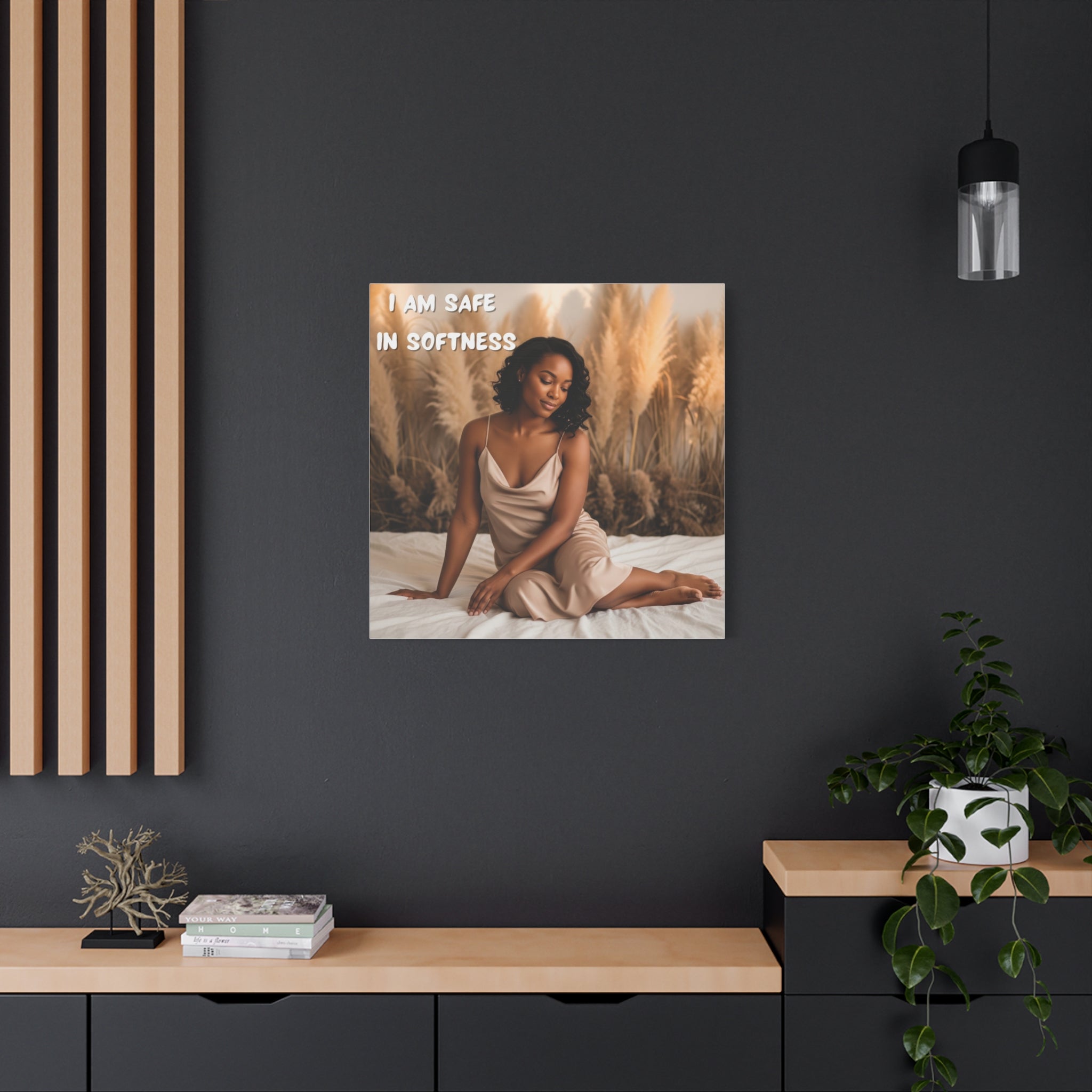 I Am Safe in Softness Wall Art
