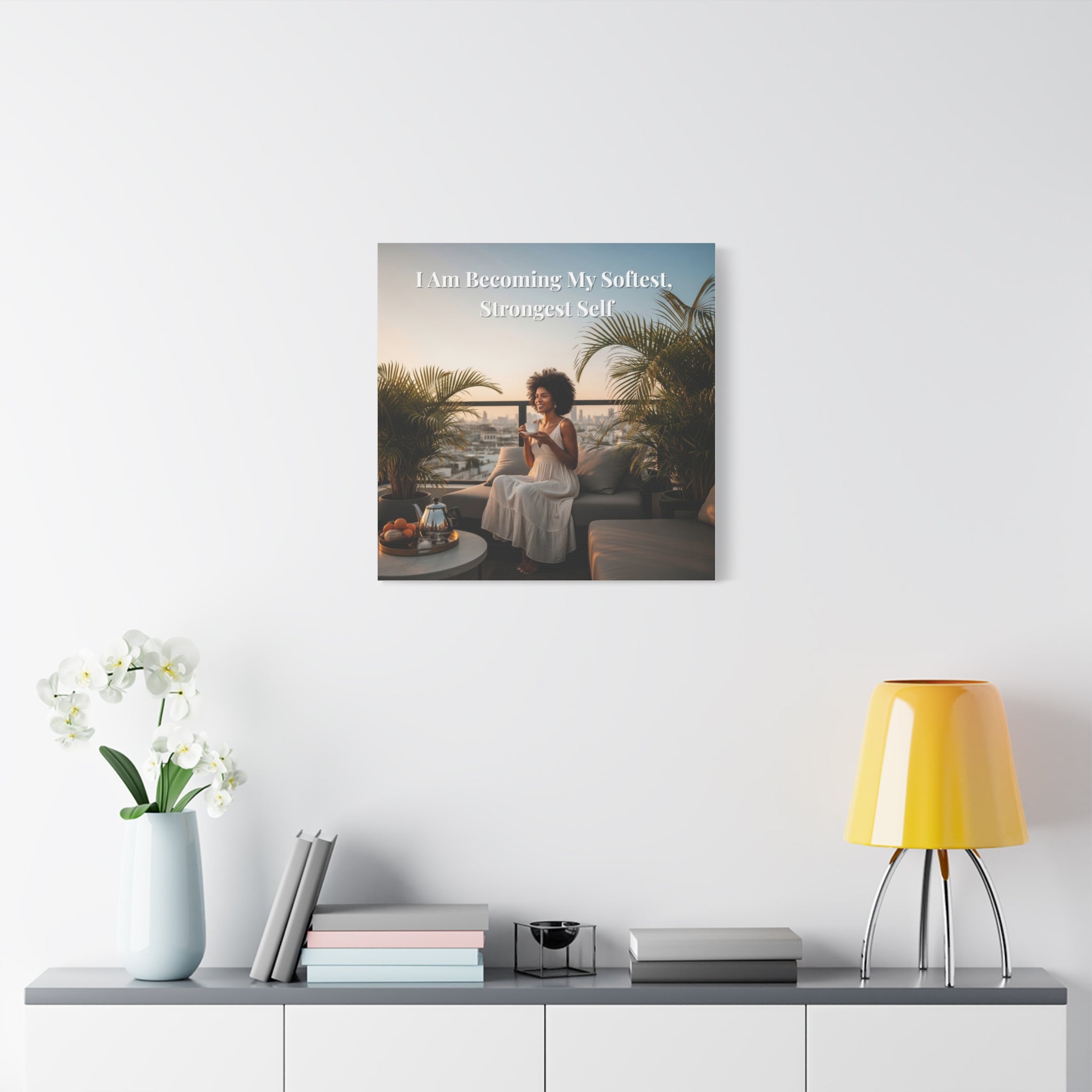 I Am Becoming My Softest, Strongest Self Wall Art