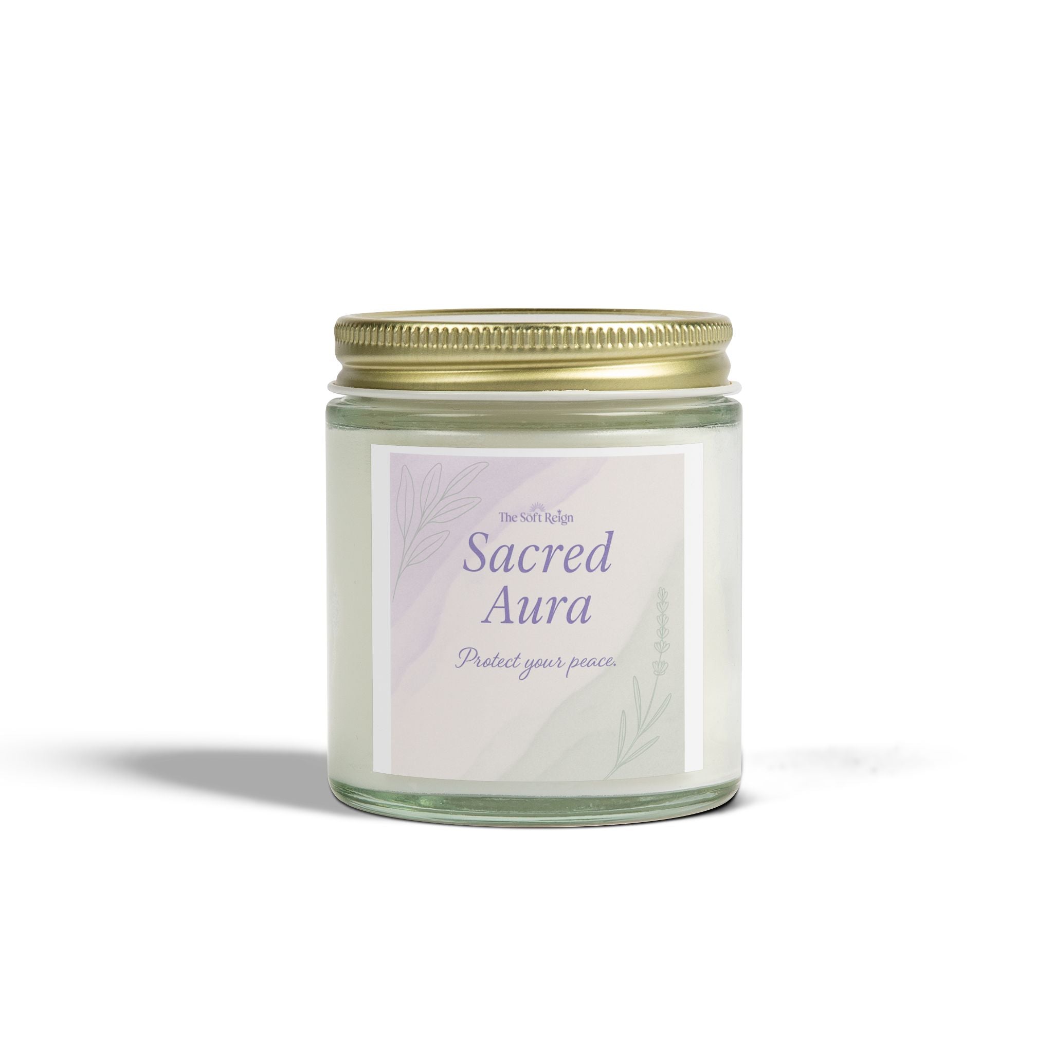 Sacred Aura Lavender Candle for Black Women | The Soft Reign

