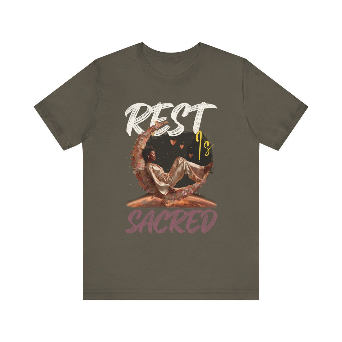 Rest Is Sacred Graphic T-Shirt – Relaxed Fit & Women’s Fit