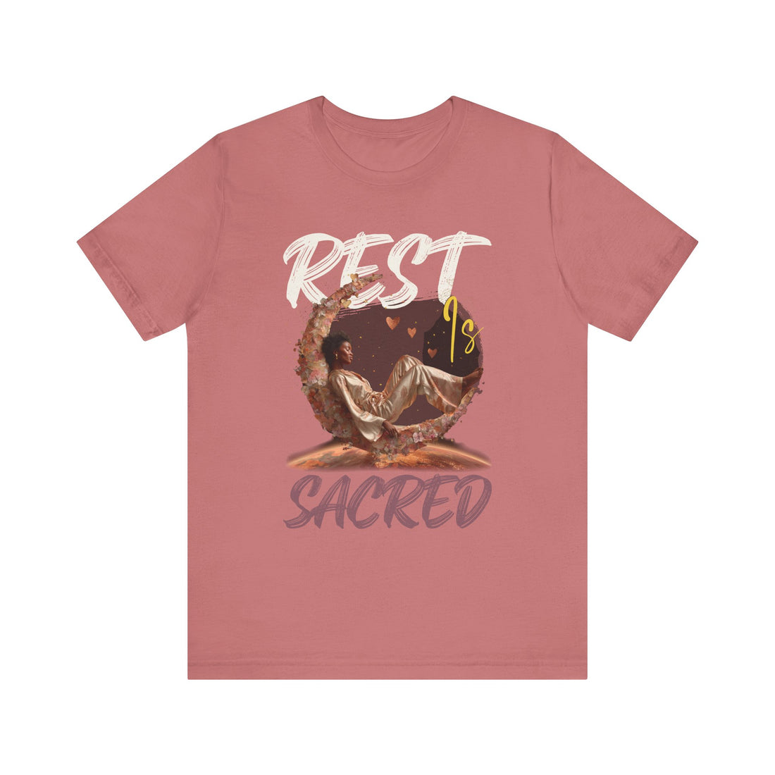 Rest Is Sacred Graphic T-Shirt – Relaxed Fit & Women’s Fit