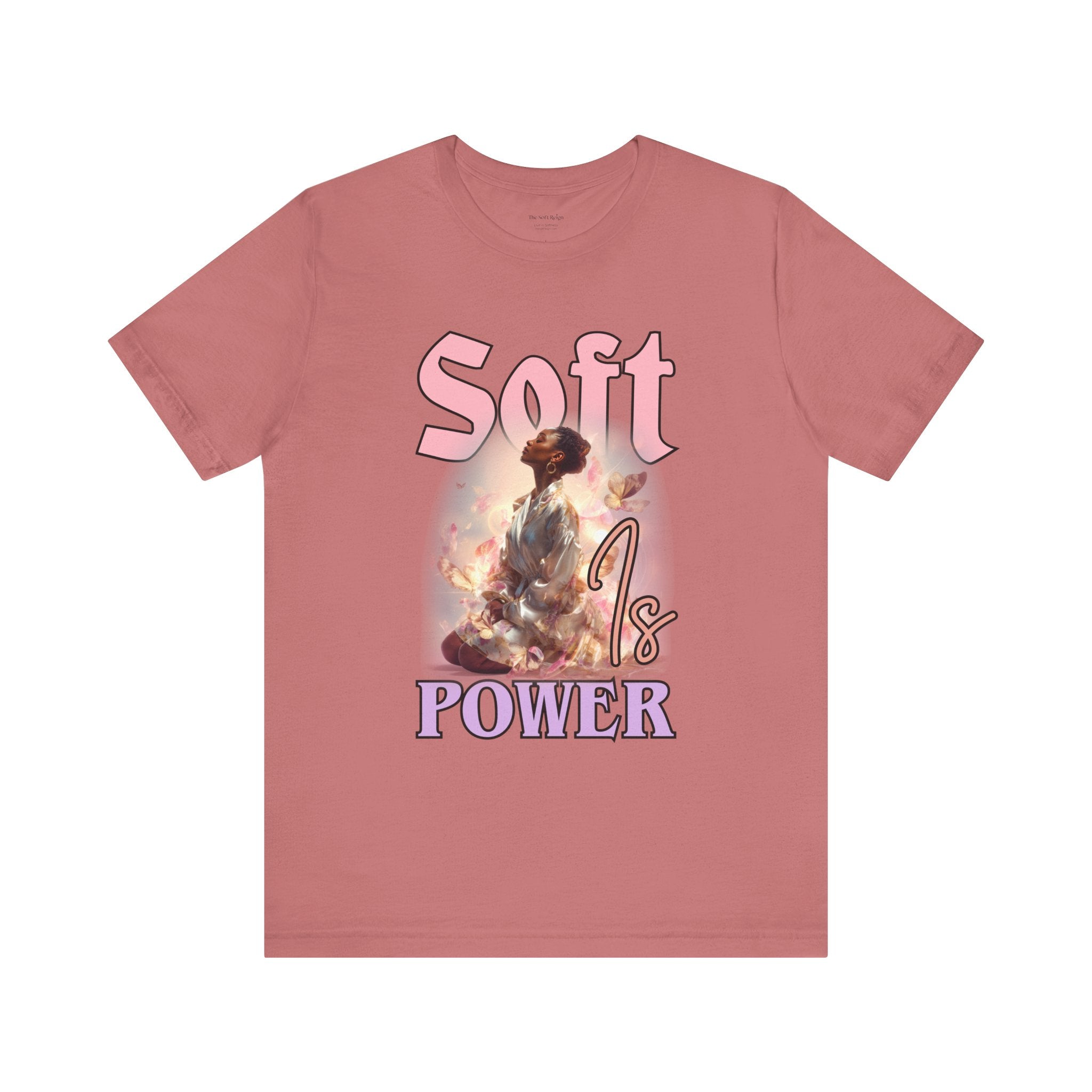 Soft Is Power Graphic T-Shirt for Black Women | The Soft Reign