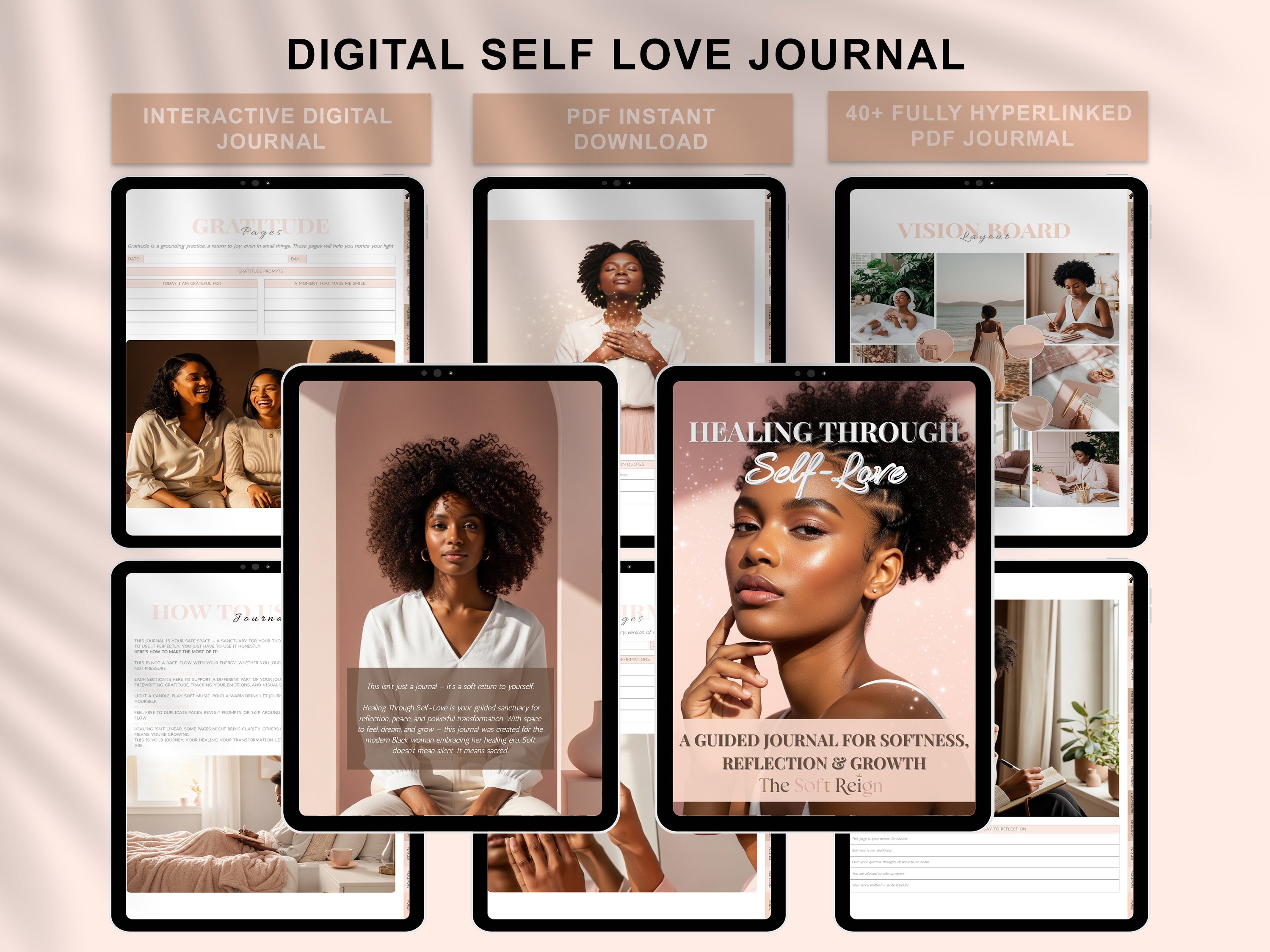 Healing Through Self-Love Journal for Black Women | The Soft Reign

