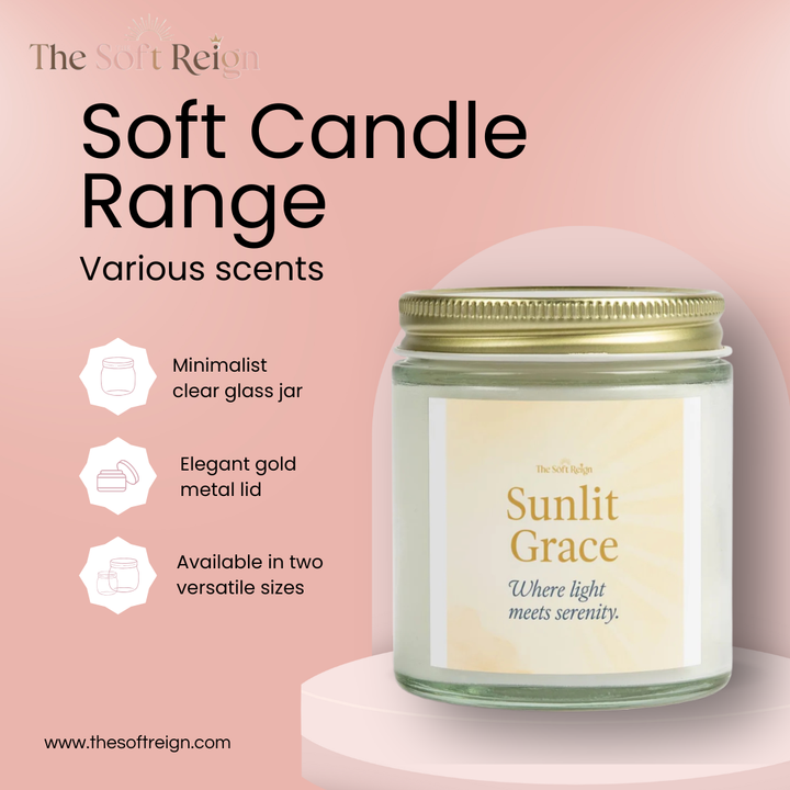 Sunlit Grace Candle – Mango Coconut